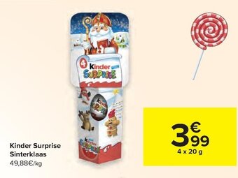 Carrefour Market Kinder Surprise Sinterklaas aanbieding