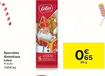 Carrefour Market Speculoos Sinterklaas Lotus 85g aanbieding