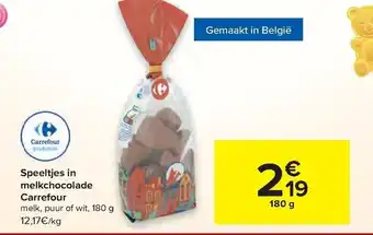 Speeltjes in melkchocolade 180g