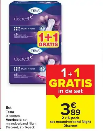 Carrefour Market Set Tena aanbieding