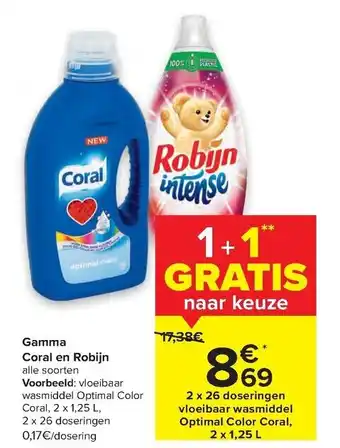 Carrefour Market Gamma coral en robijn aanbieding