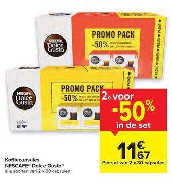 Carrefour Market Koffiecapsules Nescafe dolce gusto aanbieding