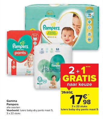 Carrefour Market Gamma Pampers aanbieding