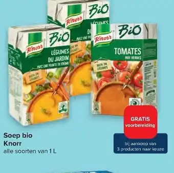 Carrefour Market Soep bio knorr 1L aanbieding