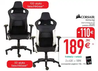 Cora Corsair Gaming stoel aanbieding