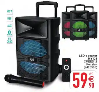 Cora LED-speaker MY DJ aanbieding