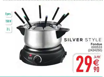 Cora Silver Style Fondue aanbieding