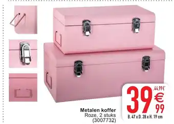 Cora Metalen koffer aanbieding