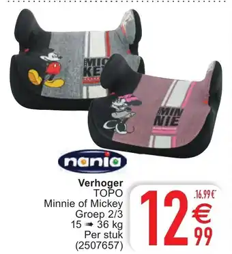 Cora Nania Topo Minnie of Mickey aanbieding