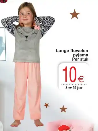 Cora Lange fluwelen pyjama aanbieding