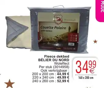 Fleece dekbed Belier Du Nord