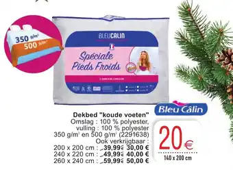 Cora Dekbed "koude voeten" aanbieding
