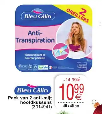 Cora Bleu Calin Pack van 2 anti-mijt aanbieding