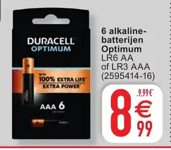 6 alkaline batterijen Optimum