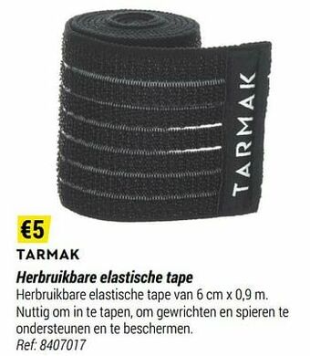 Decathlon Tarmak herbruikbare elastische tape aanbieding