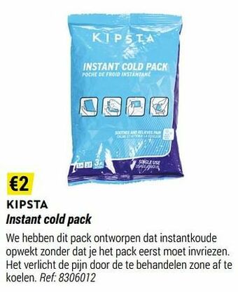 Decathlon Kipsta instant cold pack aanbieding