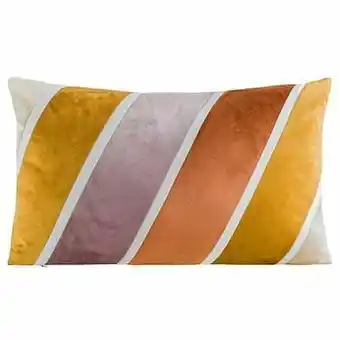 Leen Bakker Sierkussen Celina - caramelkleur/roze - 35x35 cm - Leen Bakker aanbieding