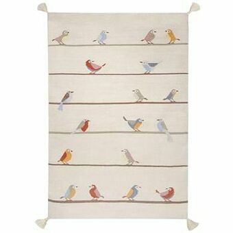 Leen Bakker Art for Kids tapijt Vogeltjes - meerkleurig - 110x160 cm - Leen Bakker aanbieding