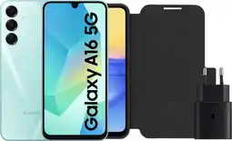Coolblue Samsung Galaxy A16 128GB Groen 5G + Accessoirepakket aanbieding