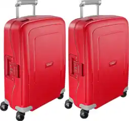 Coolblue Samsonite S'Cure Spinner 55cm Crimson Red Duo Kofferset aanbieding