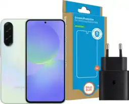 Coolblue Samsung Galaxy A36 256Â Go Vert 5G + Pack d'Accessoires de Base aanbieding