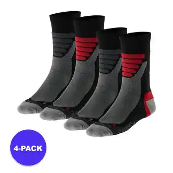 Decathlon Xtreme - Wandelsokken Unisex - Multi zwart - 4-Paar - Wandelsokken heren & dames aanbieding