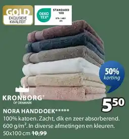 Jysk NORA HANDDOEK aanbieding