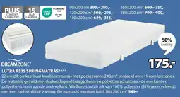 Jysk LUTRA PS35 SPRINGMATRAS aanbieding