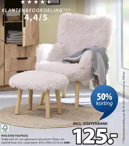 Jysk HVILSTED FAUTEUIL aanbieding