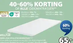 Jysk INWELLPUR FRYA GT30 DEKMATRAS aanbieding