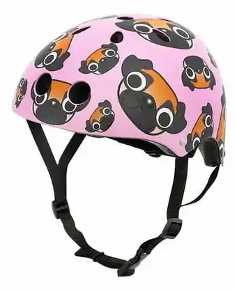 Dreamland Mini Hornit kinderfietshelm Lids Pug Puppies Pink 48-53 cm aanbieding