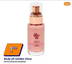 Action Body oil Golden Glow aanbieding