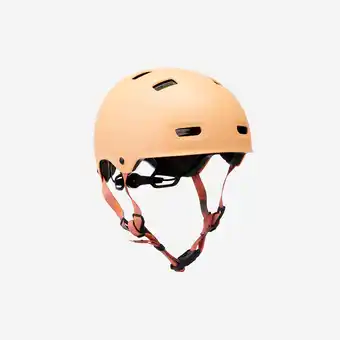 Decathlon Helm voor skaten, skateboarden en steppen MF540 oranje aanbieding