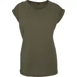 Decathlon Dames Katoenen Verlengd Schouder Tshirt (Olijf) aanbieding
