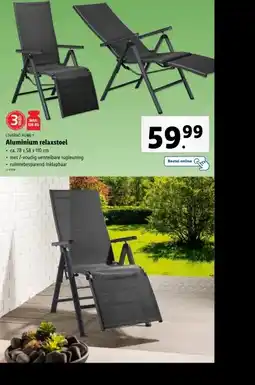 Lidl Aluminium relaxstoel aanbieding