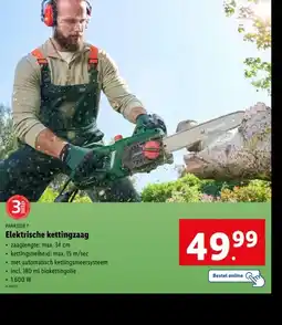 Lidl Elektrische kettingzaag aanbieding