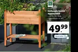 Lidl Verhoogde houten moestuinbak aanbieding