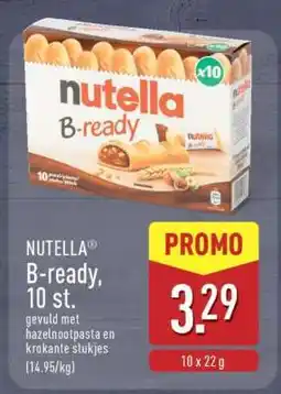 ALDI NUTELLA B-ready, 10 st aanbieding