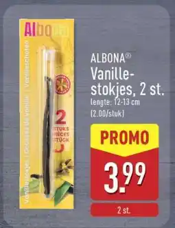 ALDI Albona Vanillestokjes, 2 st aanbieding