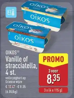 ALDI OIKOS Vanille of stracciatella, 4 st aanbieding