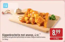 ALDI Kippenbrochette met ananas, 4 st aanbieding