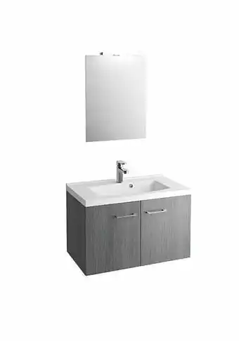 Zelfbouwmarkt Badmeubel Allibert Fast Pack 80cm Grijze Eik aanbieding