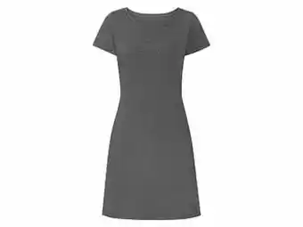 Lidl ESMARA® Nonchalante jurk met ronde hals van een katoenmix (XS (32/34), grijs) aanbieding