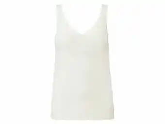Lidl ESMARA® Strakke top met V-hals (M (40/42), wit) aanbieding