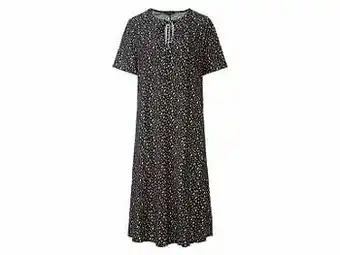 Lidl ESMARA® Jurk met halflange mouwen (XXL (52/54), print/zwart/wit) aanbieding