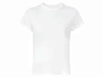 Lidl ESMARA® Licht getailleerd katoenen T-shirt (S (36/38), wit) aanbieding
