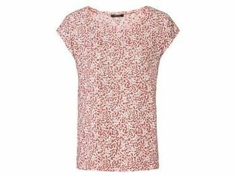 Lidl ESMARA® Nonchalant linnen T-shirt (M (40/42), roze/koraal) aanbieding