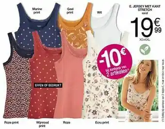 Damart Jersey met kant stretch aanbieding