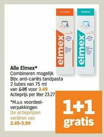 Albert Heijn Anti-cariës tandpasta aanbieding