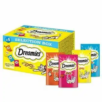 Zooplus Kattensnacks Mixbox Kip, Kaas, Zalm, Rund Dreamies Kattensnacks aanbieding
